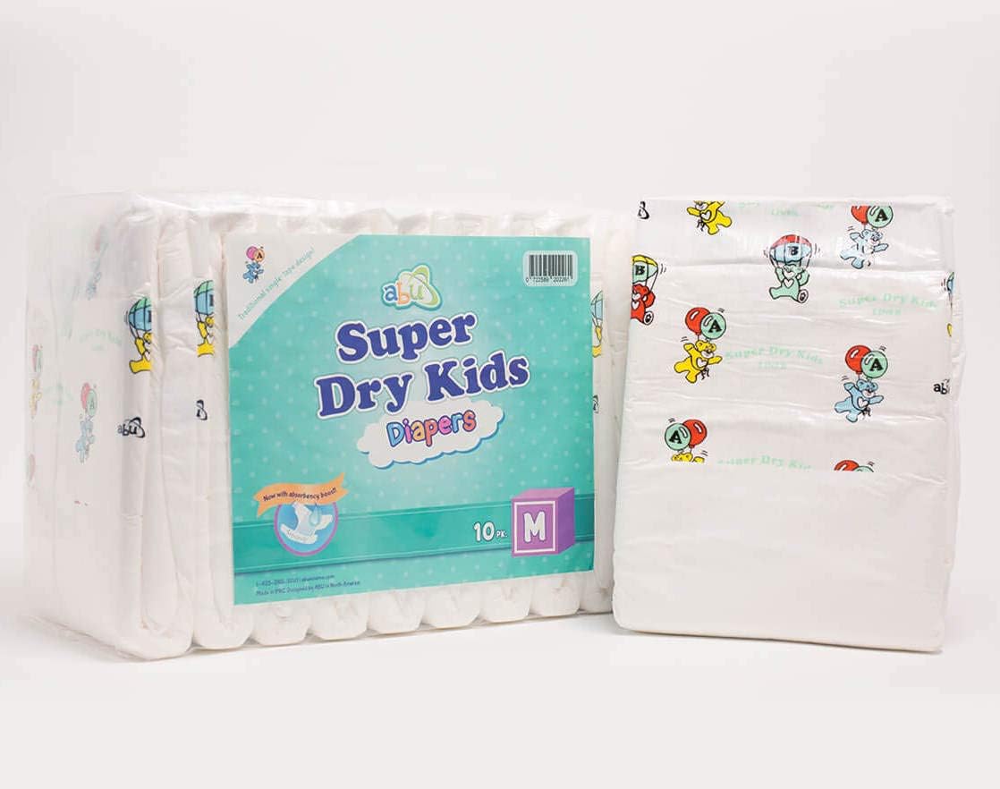 ABU SDK Diapers - Pack of 10 (Medium), White