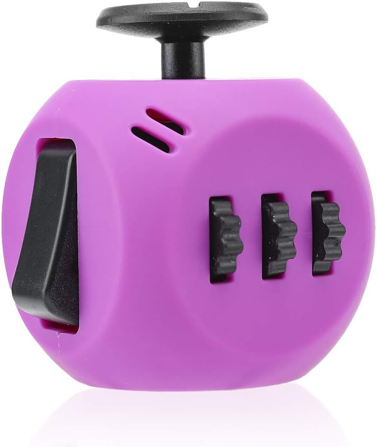 FIDGET DICE 6 Sides Fidget Toys Cube Relieves Stress and Anxiety Cube for Children and Adults