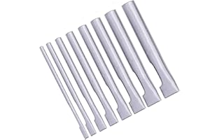 IRISFLY 8 Pcs Leather Oval Hole Punch Set Belt Hollow Punching Leather Craft Oblong Punch for Belt Watch Band DIY Leather Working