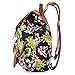 Vbiger Canvas Backpack for Women & Girls Boys Casual Book Bag Sports Daypack (Pineapple Black)