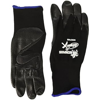 Memphis Glove N9674M Ninja X Bi-Polymer Coated Palm Gloves, Medium, Black (Pack of 12)