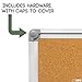 Ilyapa 36 x 48 Inch Cork Board – Aluminum Framed Large Corkboard Bulletin Board for Home, Office or Dorm