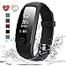 007plus Replacement Band D107Plus Heart Rate Monitor Fitness Tracker (Black)