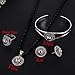 Ethiopian Jewelry White Gold Plated Habesha Wedding Five PCS African Jewelry Sets