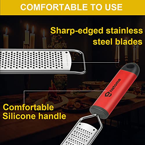 Lemon Zester and Cheese Grater, Citrus, Garlic, Ginger, Zester Grater