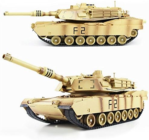  LOHOME 1/24 Scale Remote Control Tank - 2.4Ghz -27MHz US M1A2 Abrams RC Air Soft RC Battle Tank Smoke &amp; Sound for Christmas Gift  
