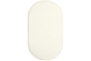 MEOWCARDS Bassinet Sheet for Baby Boy and Girl, Fitted Sheets for Rectangle, Oval, Hourglass Bassinet Mattress, Muslin Moses Basket Sheets with Neutral Style (Cream)