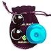 Ben Wa Balls Set of 2, Made of Obsidian Gemstone, Drilled, with Unwaxed String, for Tightening Pelvic Floor Muscles to Gain Better Bladder Control (Large(30mm, 1.2