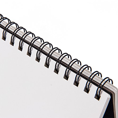 Spiral Bound Art Paper Sketchbook - Field Bleedproof Drawing Pad,11 in. x 8 in. 60 Sheets by Bianyo