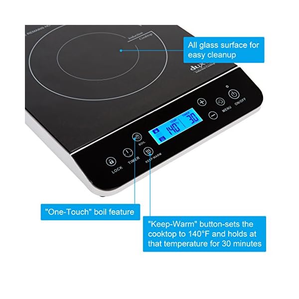 Duxtop Portable Induction Cooktop, Countertop Burner Induction Hot Plate with LCD Sensor Touch