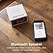 White Noise Machine with Bluetooth Speaker LCD Digital Clock, Timer & Memory Function, Portable Rechargeable Sound Machine for Sleeping Baby, Office Privacy, or Travel, 2 Year Warranty