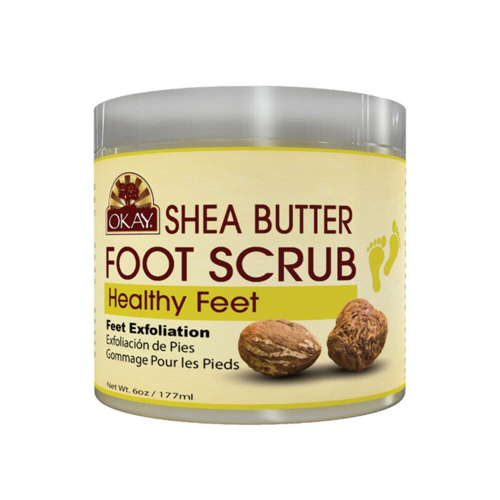 Okay **ALL NATURAL** Shea Butter Foot Scrub 6oz / 177ml