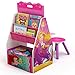 Delta Children Activity Center with Easel Desk, Stool and Toy Organizer, Disney Princess