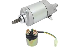 Soarider Starter & Relay Replacement for Honda FourTrax Foreman TRX400FW 95-03| TRX450S ES FE FM 98-04| TRX500FE FM TM FPE FPM 05-11,31200-HM7-003 31200-HM7-A41 18609 18638 410-54044 410-54056 SMU0048