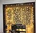 DLPIN 304 LED Window Curtain Fairy Lights with UL Listed for Wedding Home Party