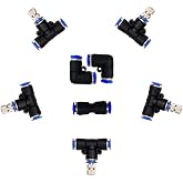 Misting Nozzles, Outdoor Misting Cooling System Nozzles for Patio Garden Umbrellas Fan, 1/4-Inch Orifice, 5pcs Stainless Steel Mist Nozzles