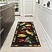 Machine Washable Hot Peppers Design Non-Slip Rubberback 2x5 Kitchen Runner Rug for Kitchen, Hallway, Bar, 20