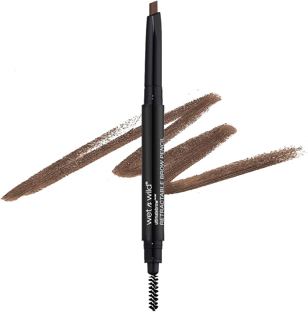Wet n Wild Ultimate Brow Retractable Pencil Medium Brown Define Fill Spoolie New