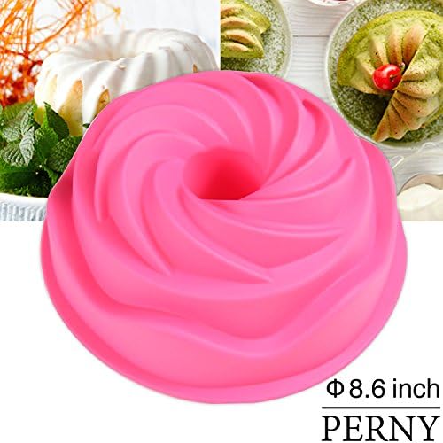 Large Spiral Shaped Cake Bundt Pans &amp; Bundt Cake Silicone Mold, Cake Jello Silicone Molds
