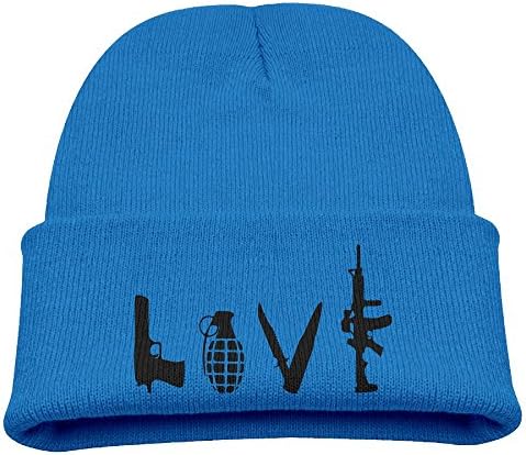 HSXOOW Beanie Kid's Love Gun Weapon Winter Beanie Hat Skull Cap