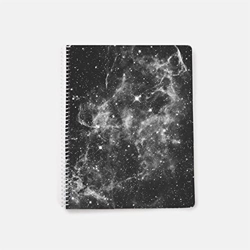 Galaxy Notebook, Black Notebook Lined, Spiral Notebook