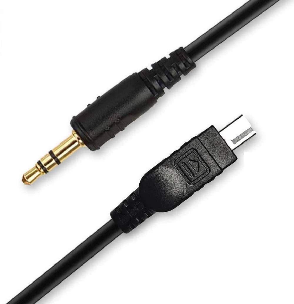 Pixel DC 3.5mm Off-Camera Shutter Connecting Cable DC2 Camera Connecting Cord Plug with TW-283 Series for Nikon Df Z7 Z6 D750 D780 D7500 D7200 D7100 D7000 D5600 D5500 D5300 D3300 D610 P7800 P950