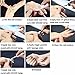 CLAVUZ 2g Silver Chrome Powder Holo Effect Chameleon Color Changing Glitter Nail Powder Manicure Pigments with Sponge Stick Nail Art Tools Kit