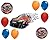 Nascar Racing Happy Birthday Party Balloon Decorations Supplies 9 piece set