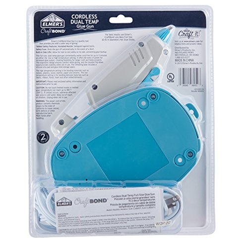 Elmer's Craft Bond Dual Temp Cordless Hot Glue Gun, 60W (E6052