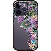 CASETiFY Impact iPhone 14 Pro Case [4X Military Grade Drop Tested / 8.2ft Drop Protection] - My Succulent Garden by Monika Strigel - Glossy Black