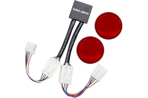 Eagle Lights Run/Brake/Turn Module with 2" Red Lenses for Harley Davidson Motorcycles for 2004-2013 Sportster XL Models