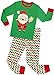 Girls And Boys Christmas Pajamas Children Santa Claus PJs Gift Set Kids Clothes