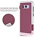 Galaxy S8 Case, S8 S VIII Case, TILL(TM) Ultra Slim 3 Color Hybrid Impact Anti-Slip Shockproof Soft TPU Hard PC Bumper Extra Front Raised Lip Case Cover for Samsung Galaxy S8 S VIII [Wine]