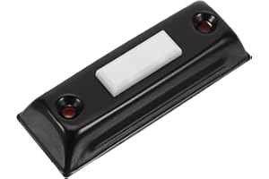 Veemoon Vintage Metal Wired Doorbell Push Button Universal European Style Wall Mounted Doorbell Switch