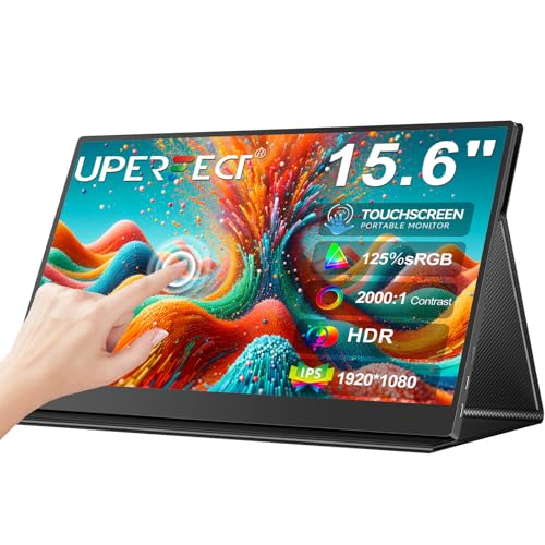 UPERFECT Portable Monitor Touchscreen 15.6" 125% sRGB 2000:1 Kontrast Matt