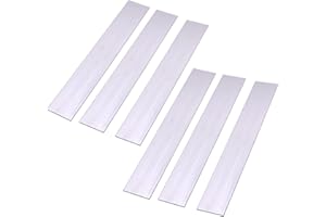 VERNUOS 6 Pieces 1/8" (3mm) X 2"(50mm) Square Aluminum Flat BAR 12" Long .118" 6061 General Purpose Plate,T6511 Solid New Mill