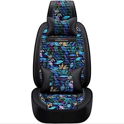 亜麻msレザーユニバーサルリアシートカバーカーシートカバーフロントとリア5シート用9ピースセット 大型家電 車 バイク カーシートカバー カーシート カバー B08b65b3rv