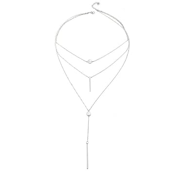 Elistelle Halsketten Gold Silber Für Damen Choker Mehrreihig Kette Halsband Ketten