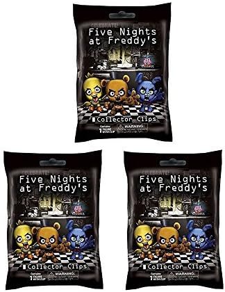 Five Nights at Freddy's 3 Piece Mystery Collector Clip Hangers