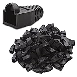 Cable Matters 4-Pack Cat6, Cat5e RJ45 Strain Relief Boot in Black (50 Strain Relief Boots per Pack)