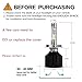 SEALIGHT H4/HB2/9003 LED Headlight Conversion Kit 100W 12000LM- 32x CSP LED Chips Cool White 6000K - Dual Hi/Lo Beam Bulbs