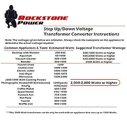 ROCKSTONE POWER 2000 Watt Voltage Converter