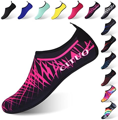 WAPIKE Women and Men Water Shoes Quick-Dry Aqua Socks Non-Slip for Beach Swim Yoga Exercise