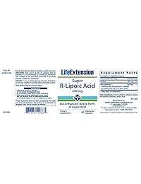 Life Extension Super R-Lipoic Acid, 240mg, 60-Count