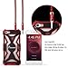eBerry [A04 3.5mm Male to Male Audio Cable (4.6ft/1.4m)] Audio Aux Cable Car and Home Auxiliary Stereo Jack Cable Cord for Headphones, iPods, iPhones, iPads + Black Storage Pouch (Red Connectors)