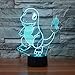 3D Illusion LED Night Light,7 Colors Gradual Changing Touch Switch USB Table Lamp for Holiday Gifts or Home Decorations (Fire Dragon)