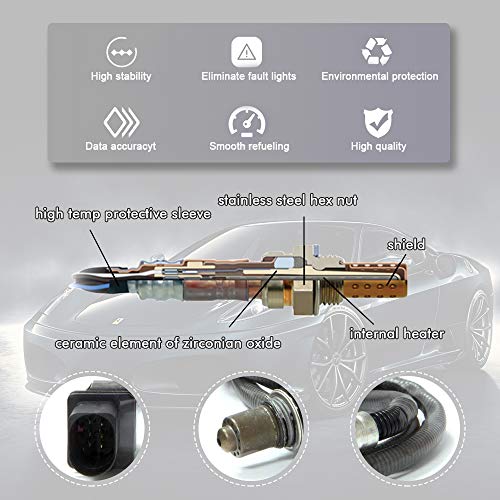 image for Apeixoto LSU 4.9 Wide Band Oxygen Sensor Replacement with OE Part # 17