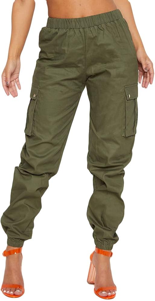 green baggy cargo pants