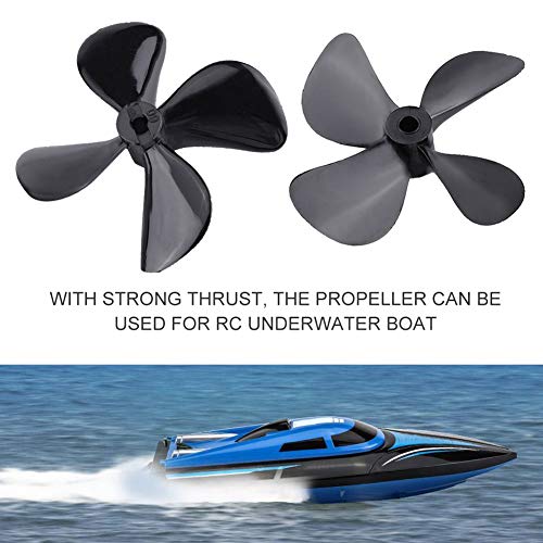 Tbest 2 Stücke Rc Boot Propeller, CCW/Cw 4 Blatt Volleintauch Propeller Rc Schiff Propeller Für Modellboot Rc Boot… – Bild 4