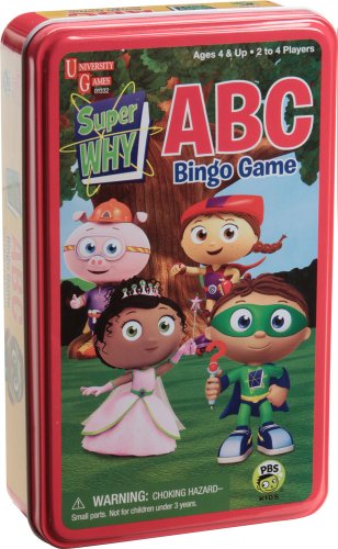 Super WHY Bingo Travel Tin